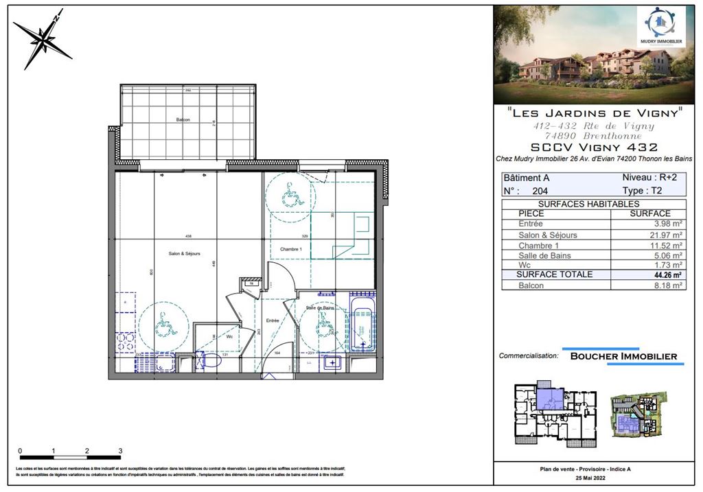Appartement T2 BRENTHONNE 209000€ BOUCHER IMMOBILIER Appartement T2 BRENTHONNE 209000€ BOUCHER IMMOBILIER