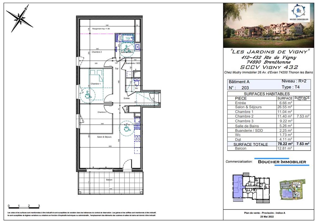 Appartement T4 BRENTHONNE 337000€ BOUCHER IMMOBILIER Appartement T4 BRENTHONNE 337000€ BOUCHER IMMOBILIER
