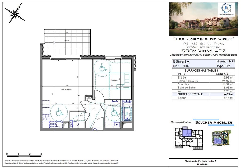 Appartement T2 BONS EN CHABLAIS 208000€ BOUCHER IMMOBILIER Appartement T2 BONS EN CHABLAIS 208000€ BOUCHER IMMOBILIER