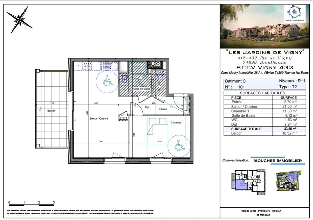Appartement T2 BRENTHONNE 208000€ BOUCHER IMMOBILIER Appartement T2 BRENTHONNE 208000€ BOUCHER IMMOBILIER